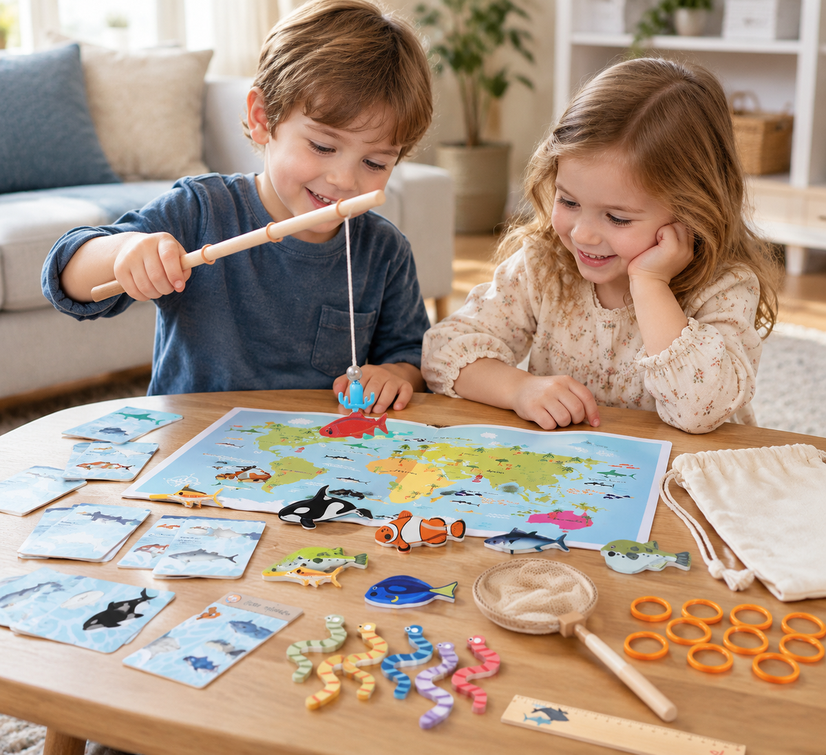π Kids Fishing Game Set | Ocean Adventure | Interactive Learning Fun