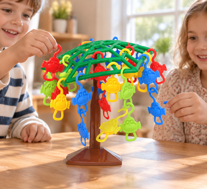 🐒 Monkey Balance Tree Game | Colorful Family Challenge | Fun Learning Toy