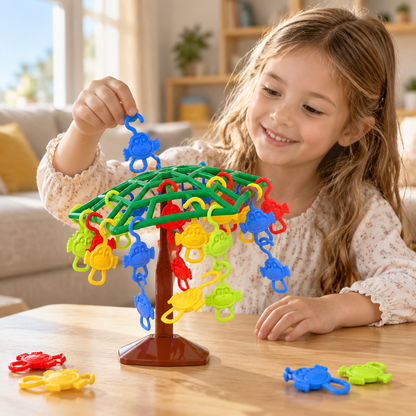 🐒 Monkey Balance Tree Game | Colorful Family Challenge | Fun Learning Toy