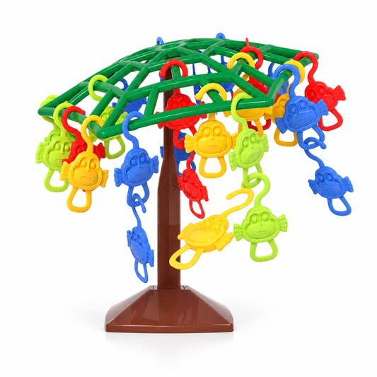 🐒 Monkey Balance Tree Game | Colorful Family Challenge | Fun Learning Toy