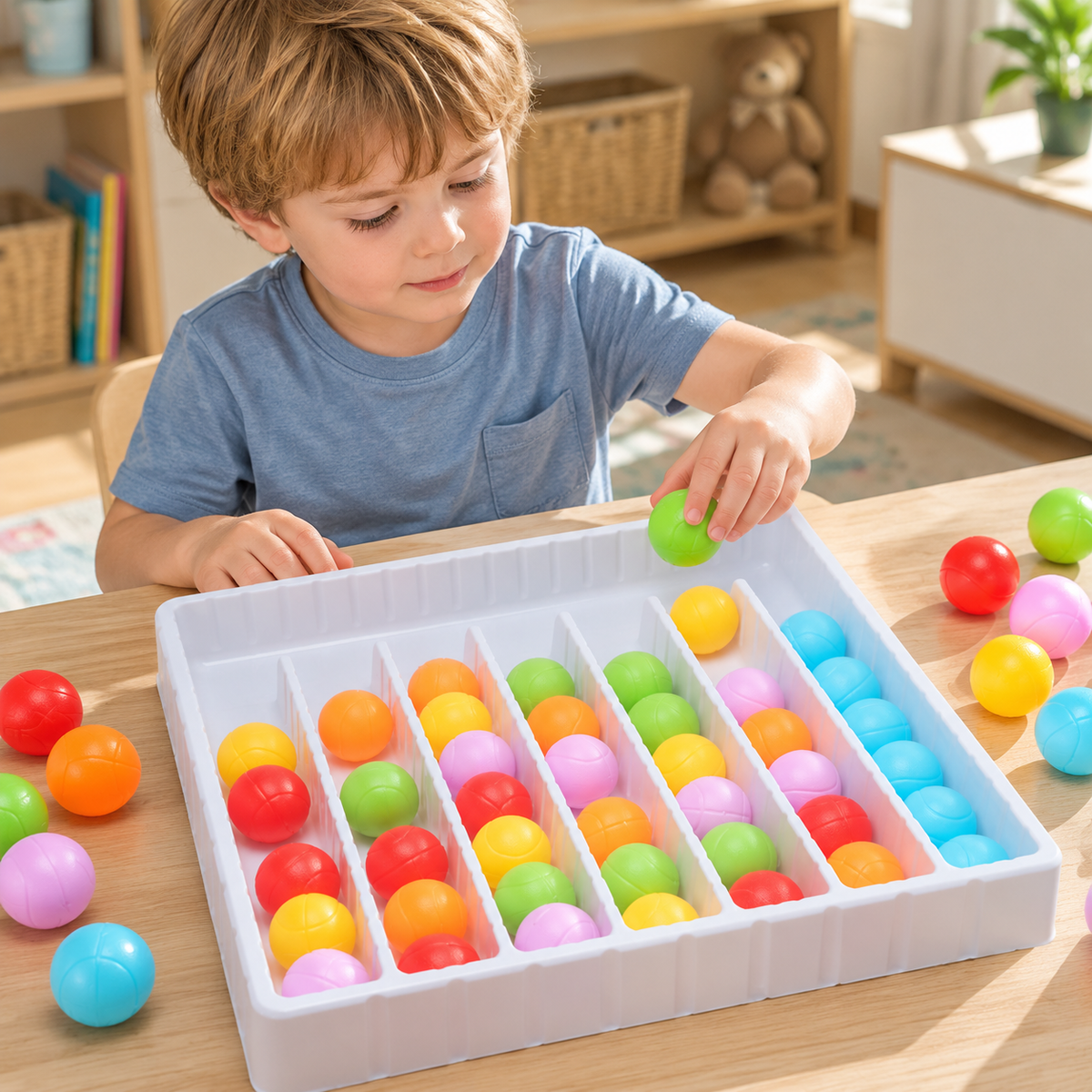 🌈 Color Sorting Ball Game | Hands-On Learning | Family Fun