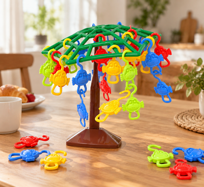 🐒 Monkey Balance Tree Game | Colorful Family Challenge | Fun Learning Toy