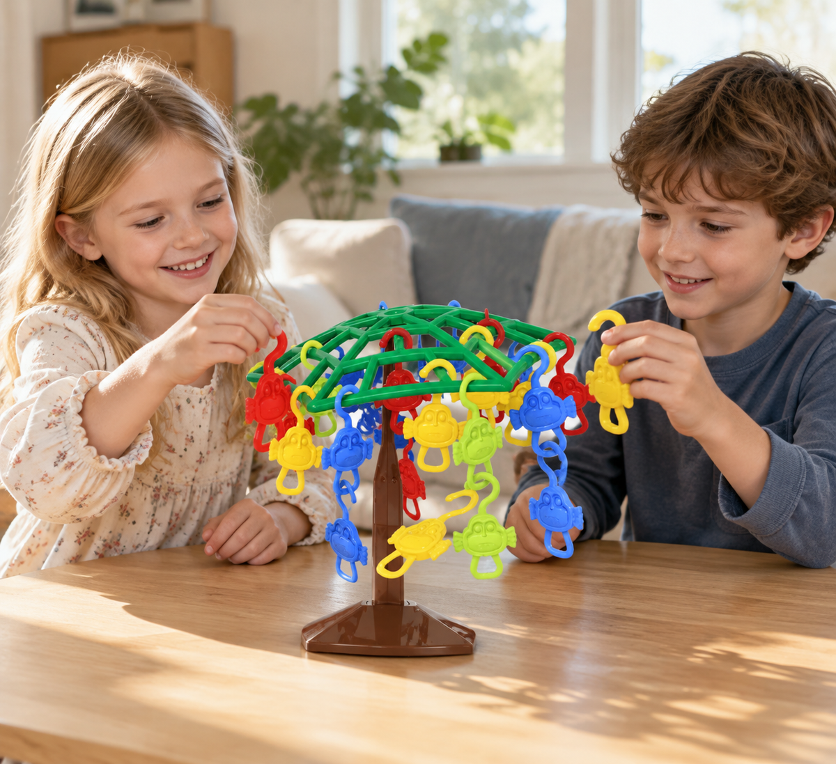 🐒 Monkey Balance Tree Game | Colorful Family Challenge | Fun Learning Toy