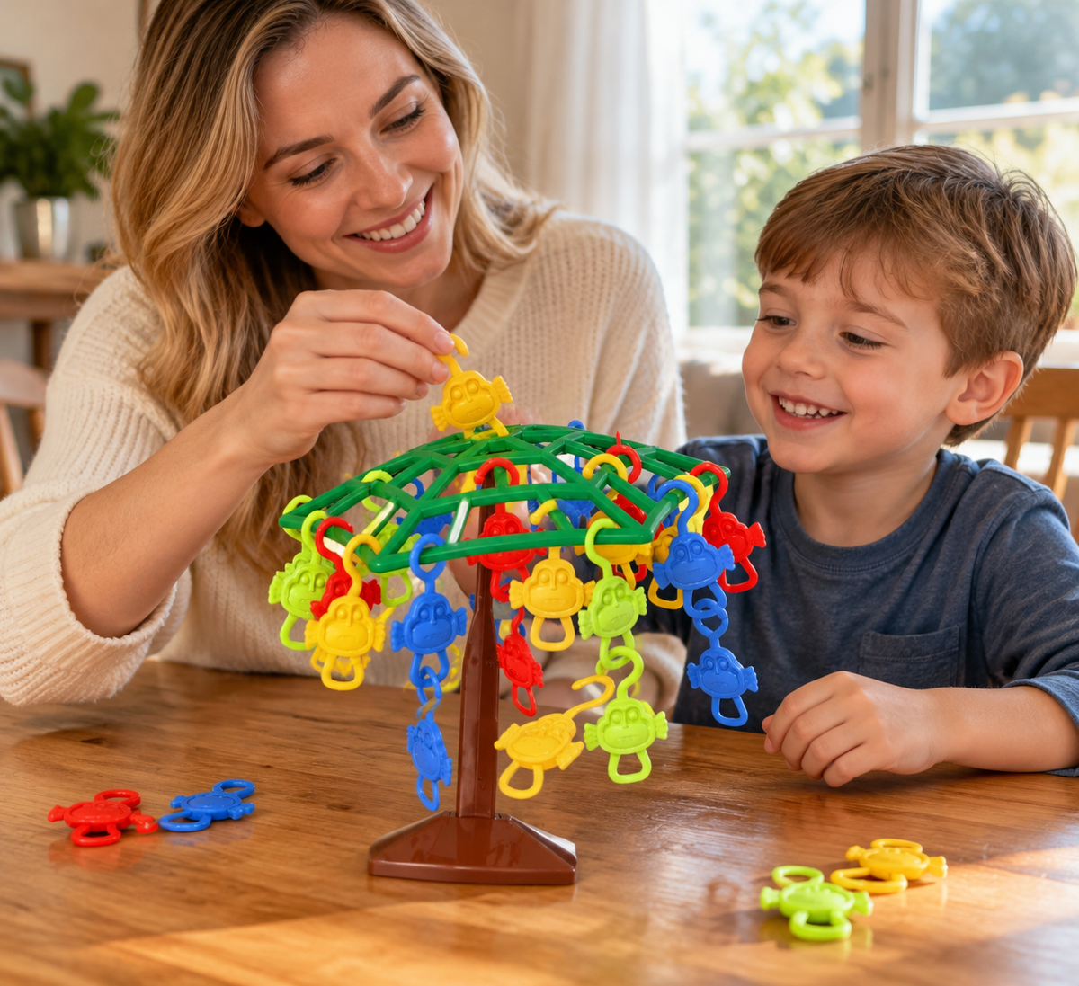 🐒 Monkey Balance Tree Game | Colorful Family Challenge | Fun Learning Toy