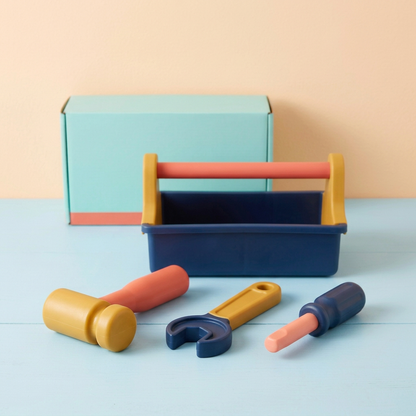 Toy hammer, wrench and screwdriver details