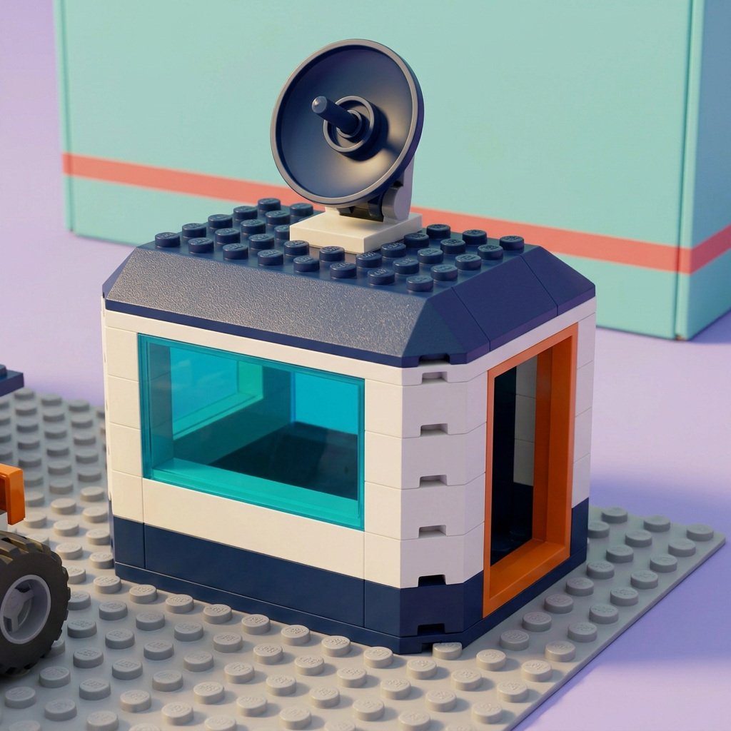 Moon station window and dish details