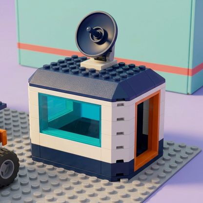 Moon station window and dish details